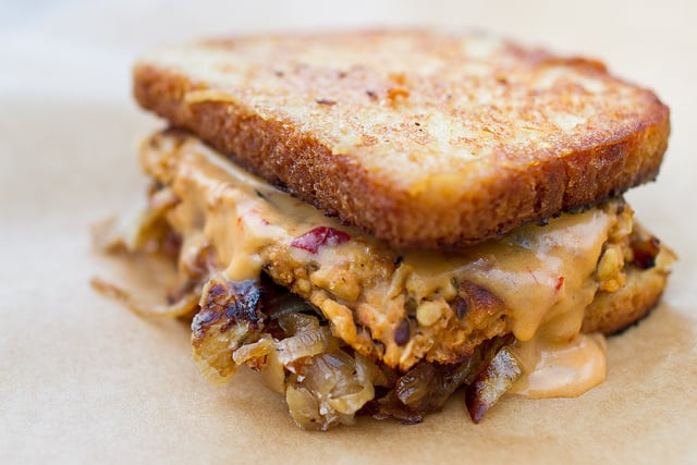 The Vegan Maple Sandwich is like the McGriddle but better.