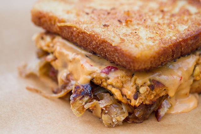 A vegan version of The Maple sandwich which was featured on the Huffington Post.