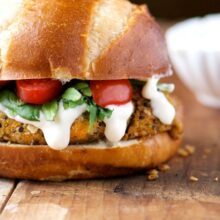 Sweet Potato Veggie Burgers - one of my favorite vegan sandwiches!