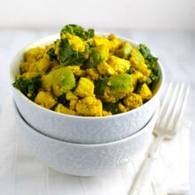 Tofu Scramble with Avocado and Kale