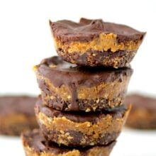 Almost Raw Peanut Butter Cups - a healthy alternative to the store-bought candy bar.