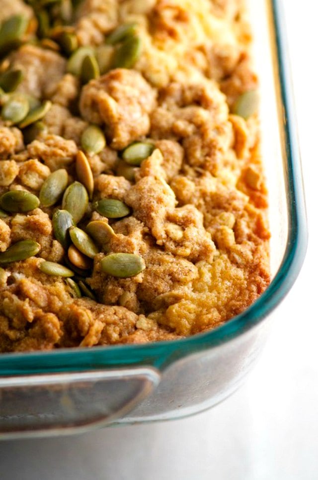 Pumpkin Seed Coffee Cake