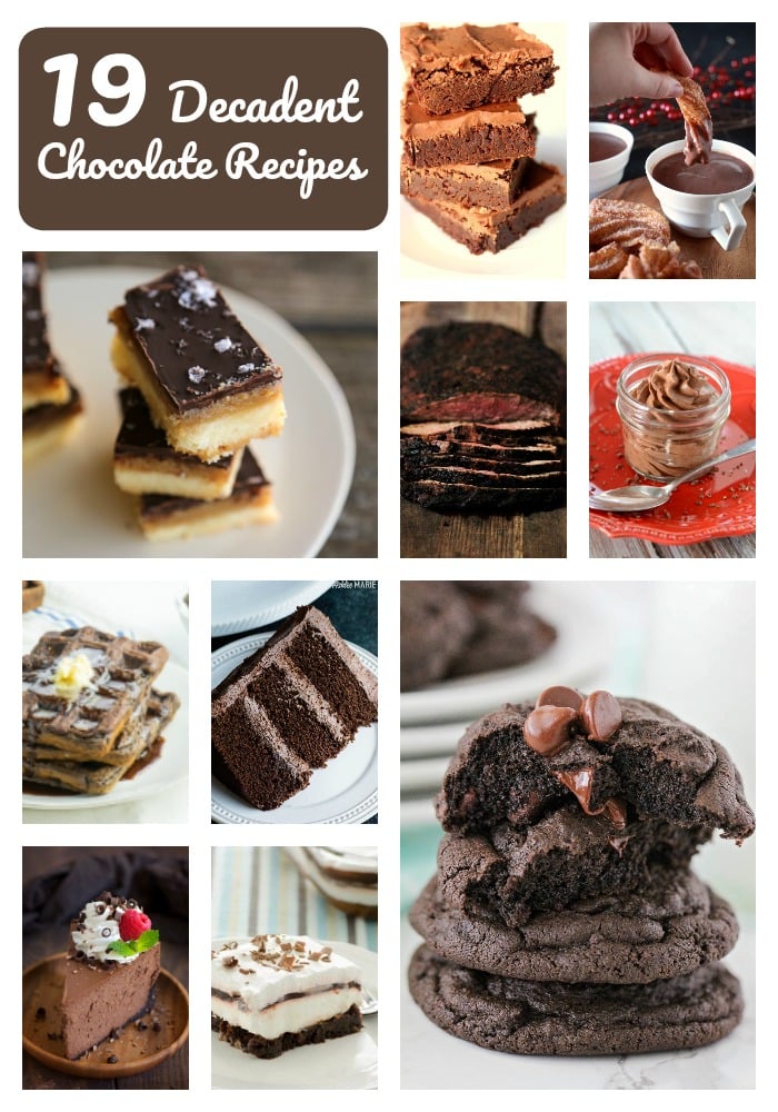 19 Decadent Chocolate Recipes to celebrate National Chocolate Day!