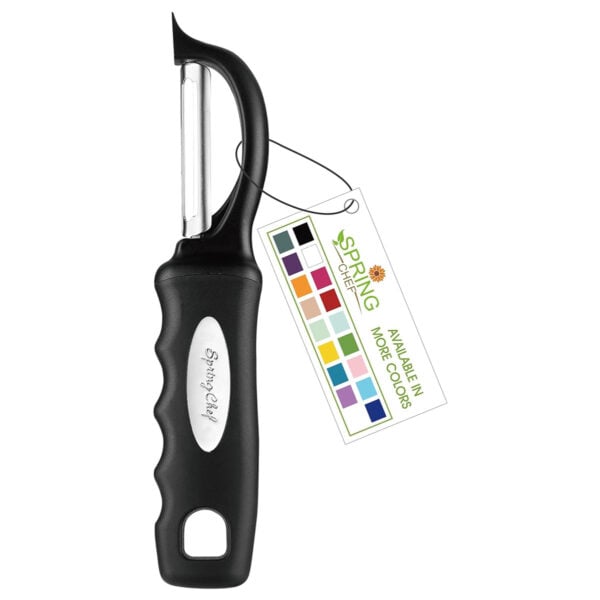 vegetable peeler on white background