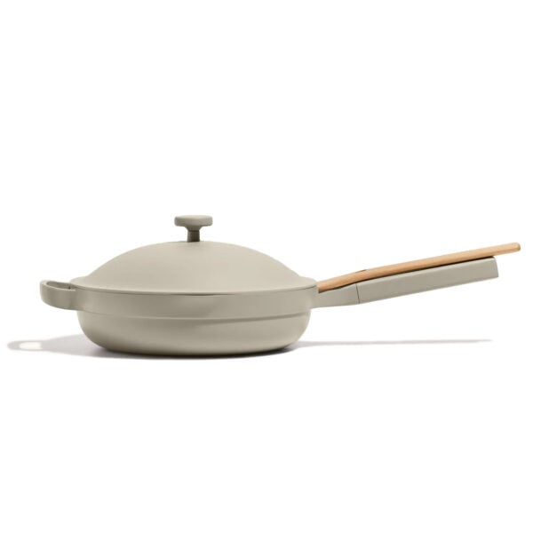 a frying pan on white background
